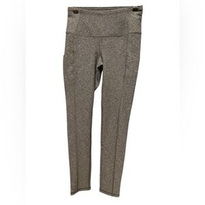 The North Face Gray Athletic Full Length Leggings FlashDry Medium Regular